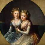 Vigee Le Brun Elisabeth-Louise Portrait of Emperor Pavel Is Daughters  - Hermitage